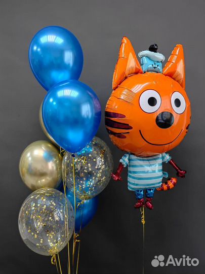 Воздушные шарики Три Кота