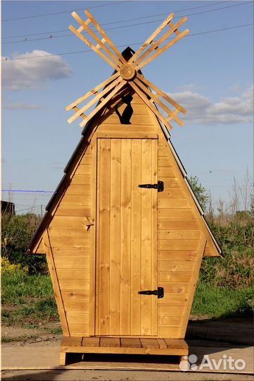 Уличный туалет деревянный JKT228