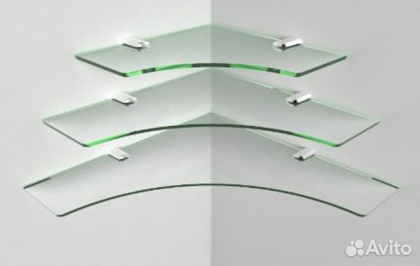 Стеклянные полки