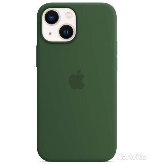 Ориг. Silicone Case iPhone 13 Mini Зелёный Клевер
