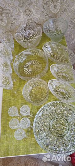 Хрусталь ваза,бокалы,рюмки