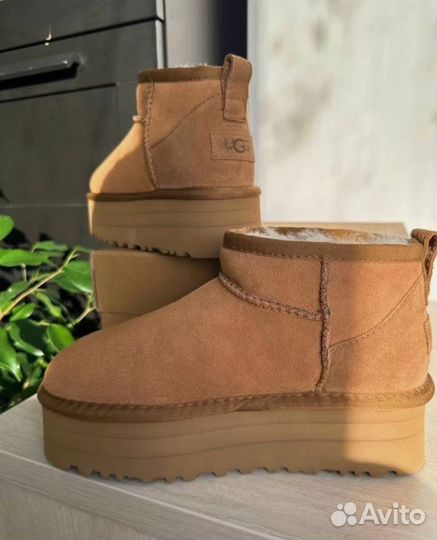 Угги Ugg Classic Ultra Mini Platform Chestnut