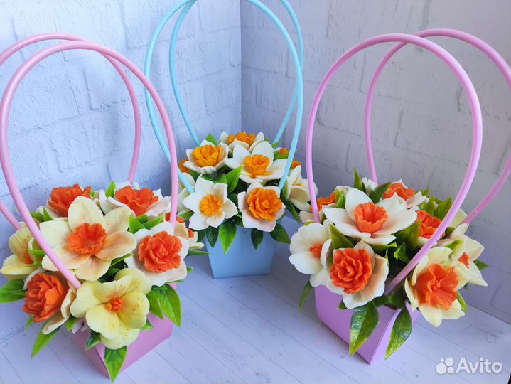 Цветы из мыла ручной работы