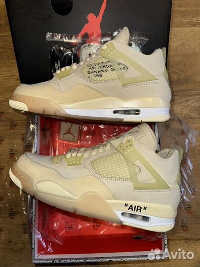 Air Jordan 4 x Off-White wmns Retro SP Sail/Muslin