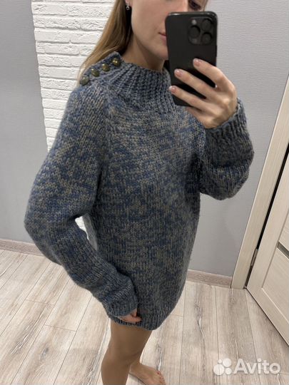Свитер женский 48 50 голубой