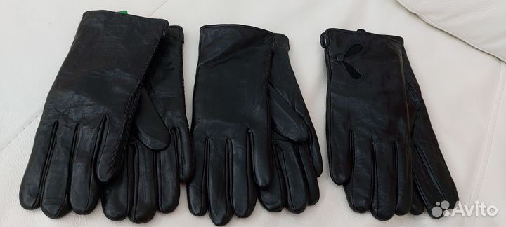 Перчатки женские зимние с набивной шерстью