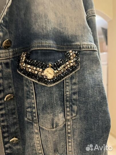 Джинсовая куртка женская оверсайз