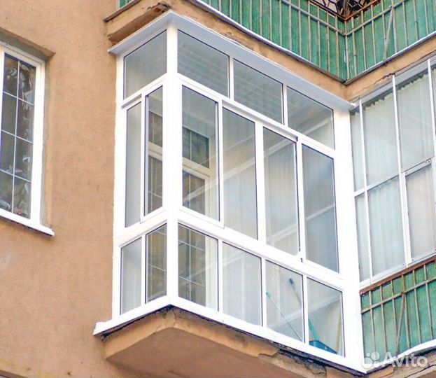 Остекление балконов и лоджий под ключ W0341