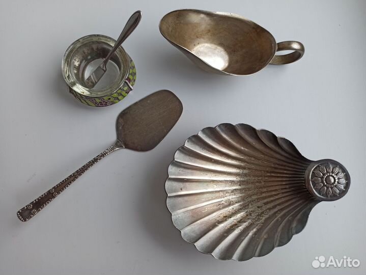 Посуда, предметы из мельхиора. СССР. Винтаж