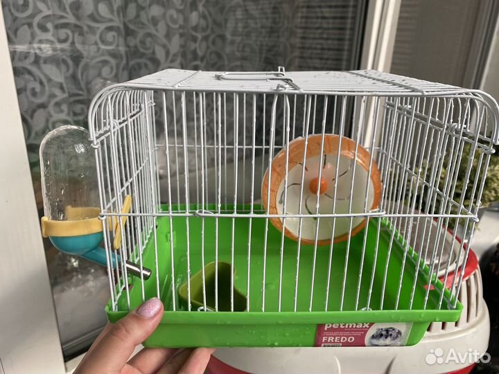 Клетка для грызунов, переноска и домик