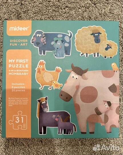 Пазлы Midee My First Puzzle Ферма и Животные
