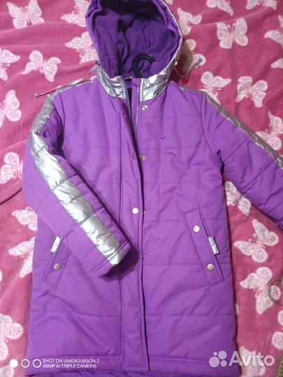 Полупальто-куртка зимняя на девочку 152