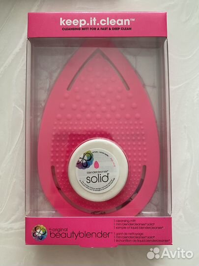 Beautyblender для очистки спонжей + мыло