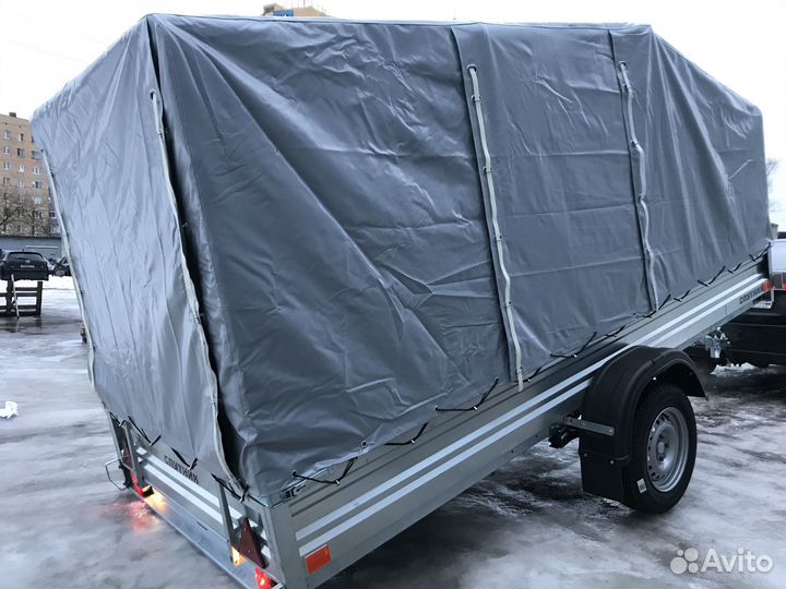 Прицеп легков. для снегохода 3,5х1,5 с тентом Аэро