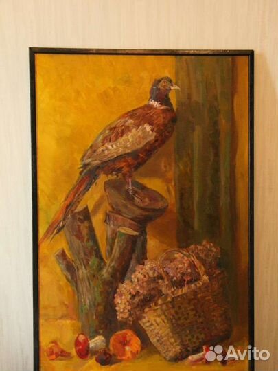 Картина маслом фазан