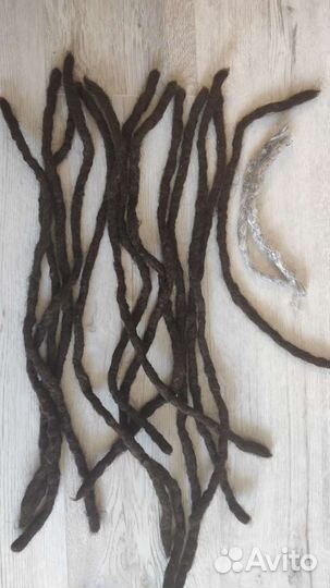 Де дреды 60 см, 15 кончиков