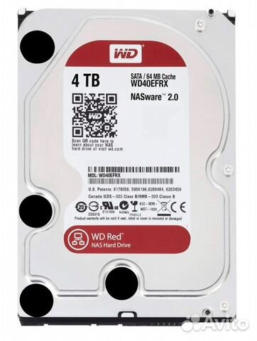 Жёсткий диск WD Red 4Tb