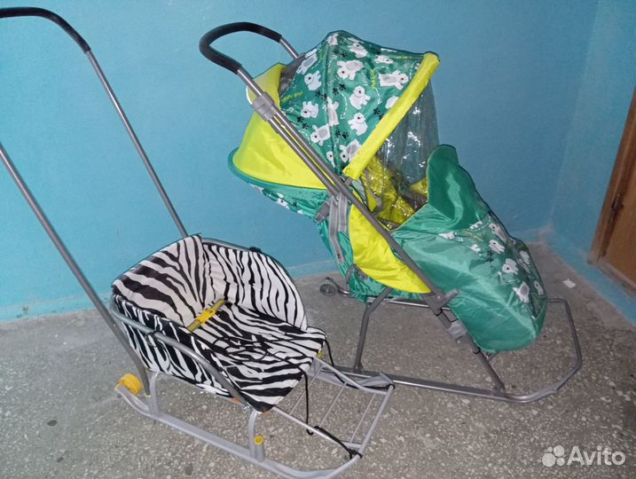 Санки-коляска, санки