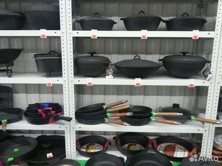 Чугунные сковороды,жаровни,сотейники