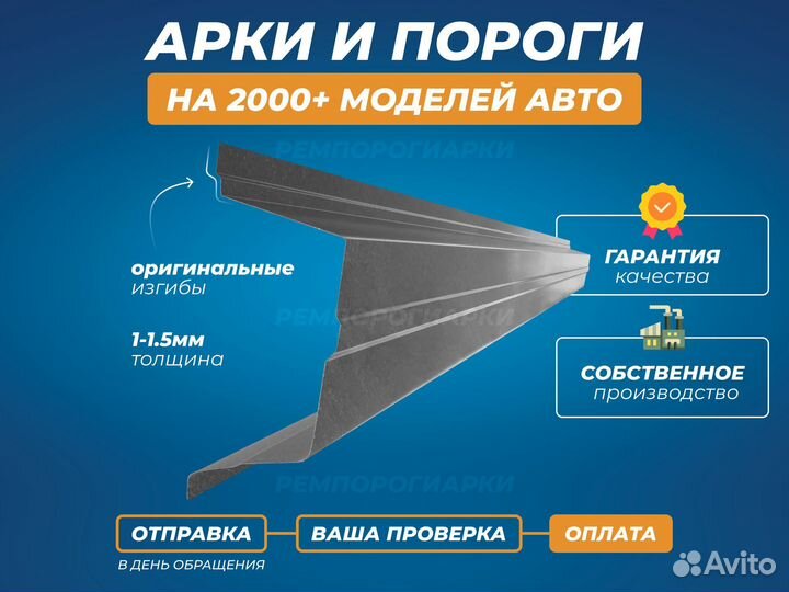 Daewoo Nexia пороги ремонтные кузовные
