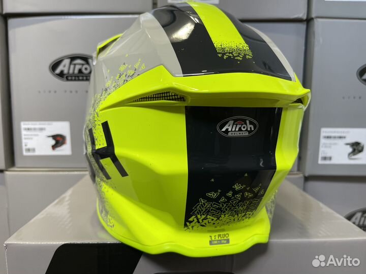 Кроссовый шлем Airoh twist 2.0 BIT yellow gloss