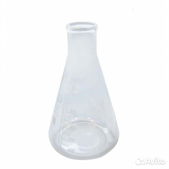 Колба коническая 500 мл. с цилиндрической горловин