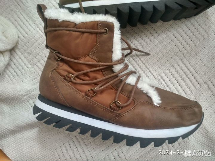 Полуботинки зимние CA Бельгия новые 38-38.5