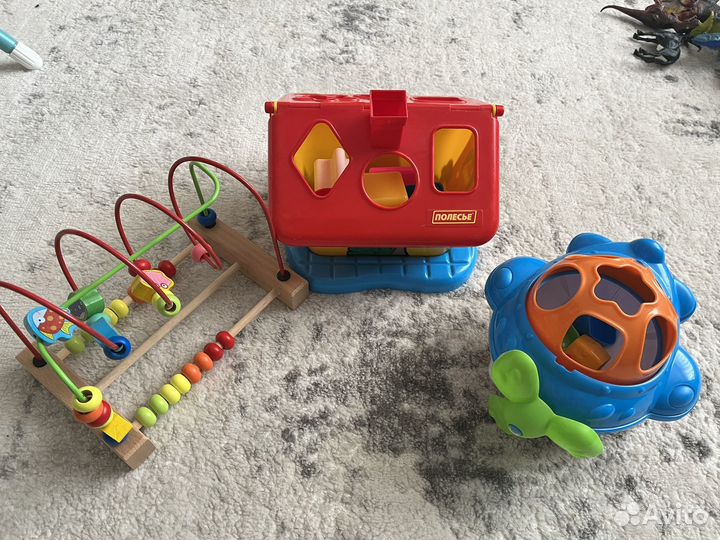 Развивающие игрушки 2 сортера и большой лабиринт
