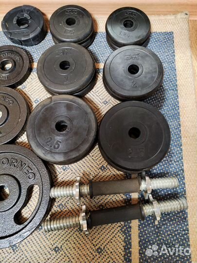 Гантели разборные, штанга, блины