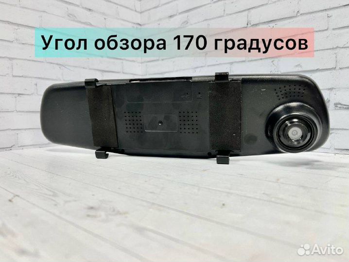 Видеорегистратор зеркало с камерой заднего вида