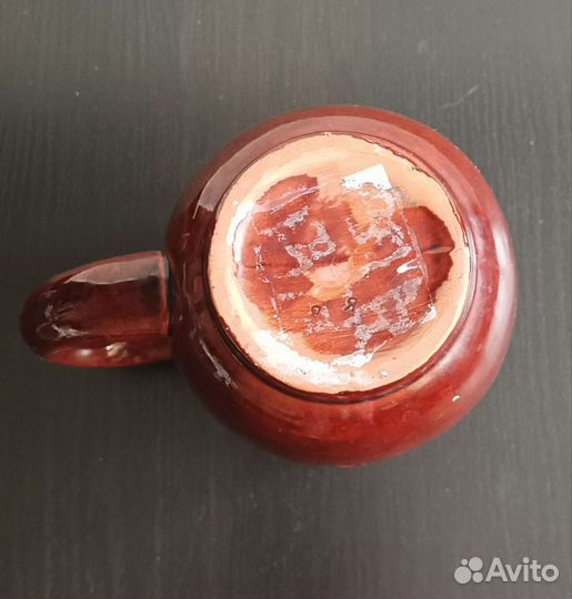 Глиняная пивная кружка 1л