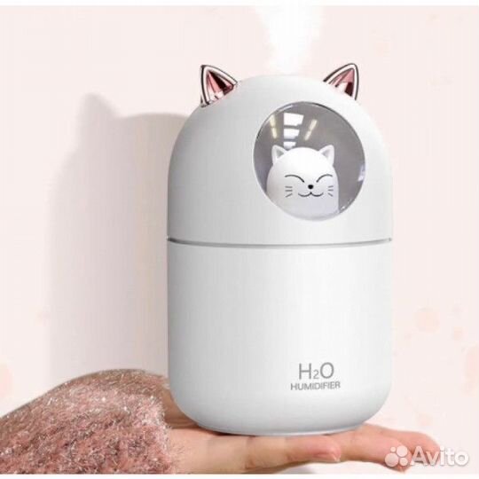Увлажнитель Воздуха Humidifier H2O LED с Кошечкой