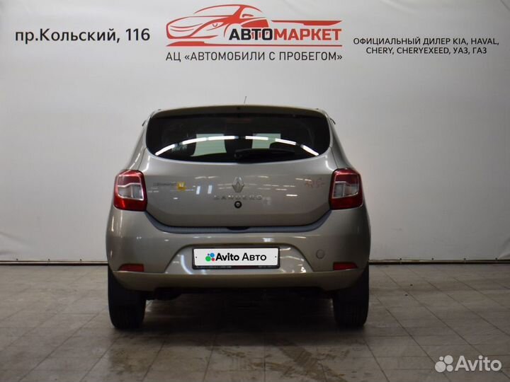 Renault Sandero 1.6 AMT, 2015, 65 995 км