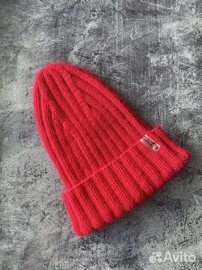 Шапка- тыковка пух норки на заказ