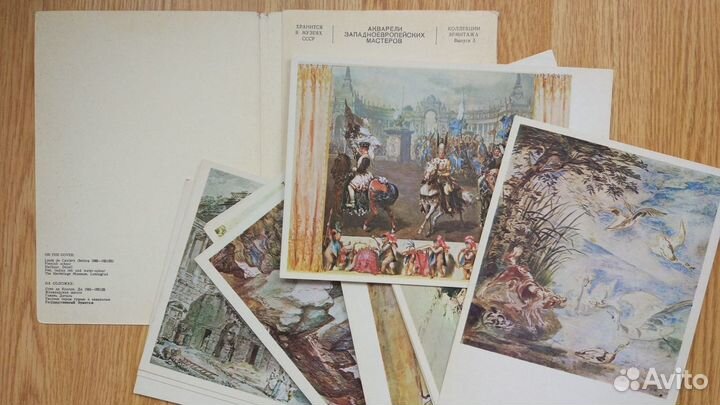 Наборы открыток Эрмитаж Третьяковская галерея СССР