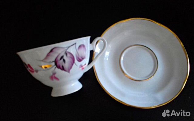 Блюдце кофейное. Советский тонкий фарфор