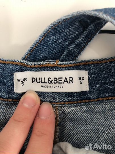 Джинсовый сарафан pull&bear