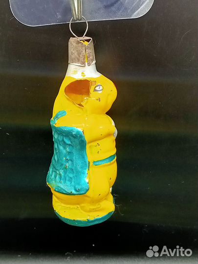 Елочные игрушки Поросенок на тумбе СССР