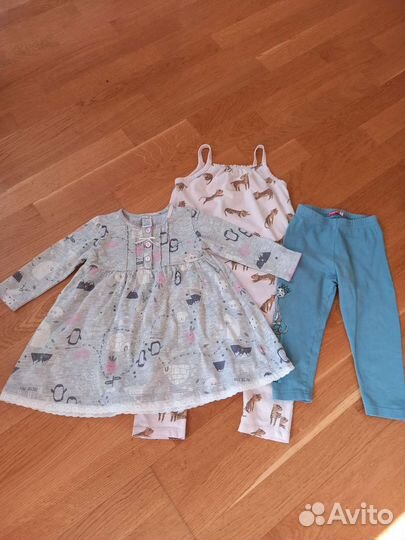 Вещи пакетом на девочку размер 80