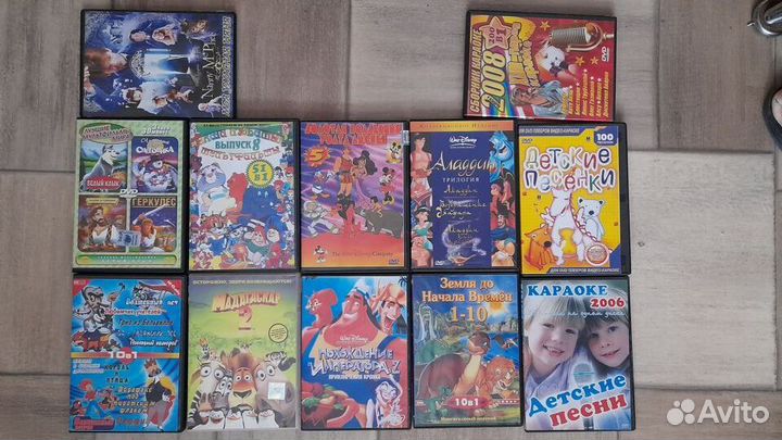 Мультфильмы DVD диски и видеокассеты