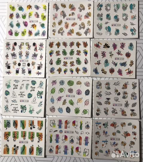 Наклейки на ногти новые