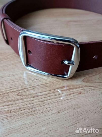 Мужской кожаный ремень ручной работы