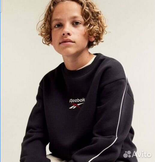 Толстовка утепленная reebok/hm