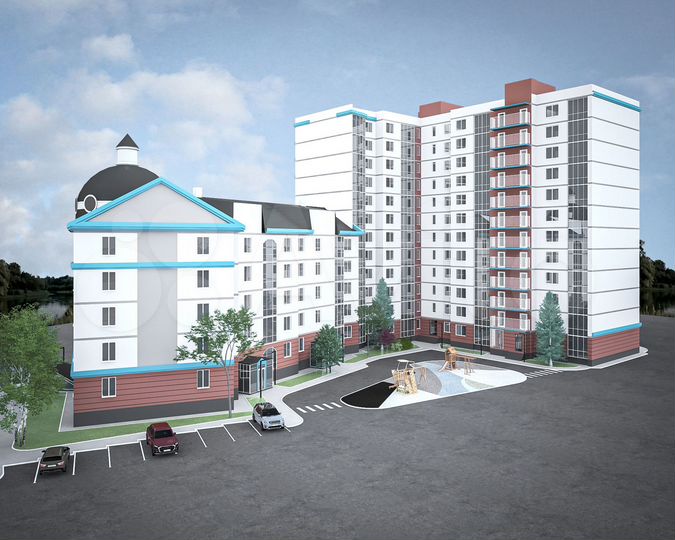 2-к. квартира, 66 м², 1/12 эт.