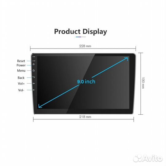Автомагнитола Android Toyota Corolla E150 07-13
