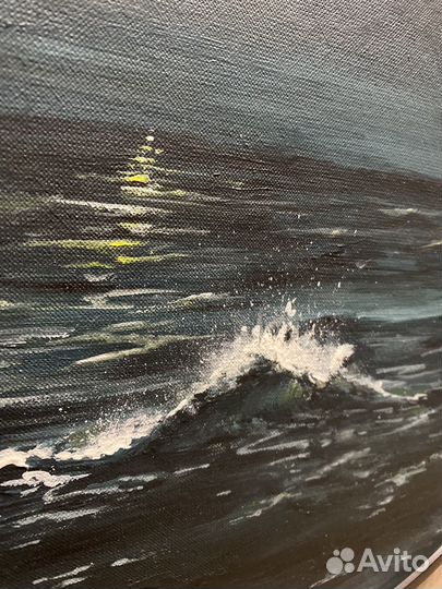 Картина акрилом на холсте с рамой