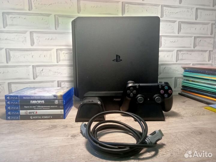 Sony playstation 4 slim 1tb с играми
