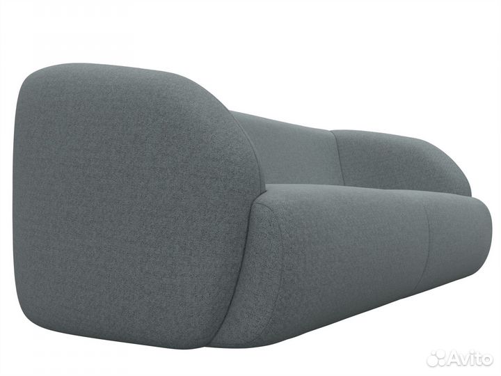 Диван прямой Лига-041, рогожка, амур серый. Москва