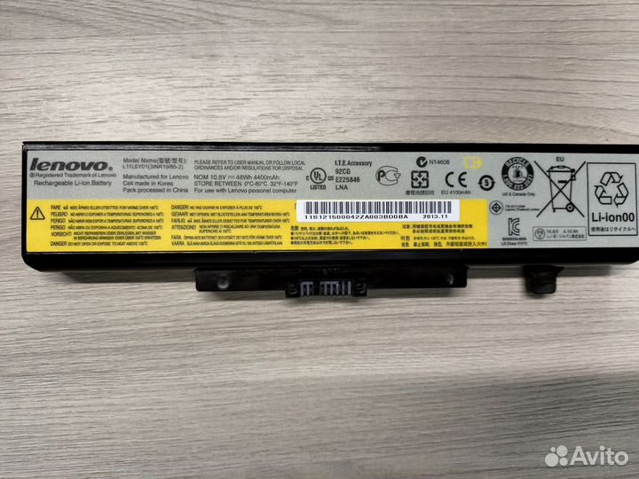 АКБ для ноутбуков Lenovo 4400 мАч (оригинал)