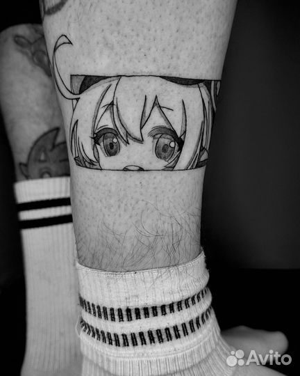 Тату мастер, модель на тату, аниме, япония